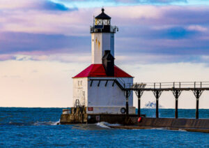 Lighthouse in Michigan City, Indiana